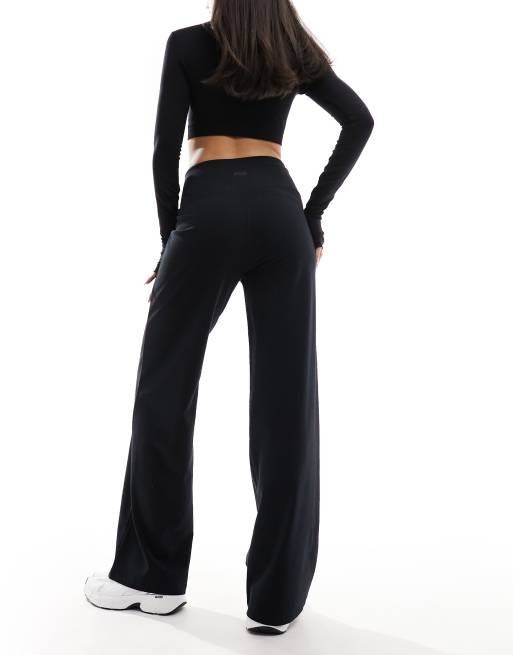 Pantalones de danza negros de pernera ancha de tejido suave Studio de 4505 