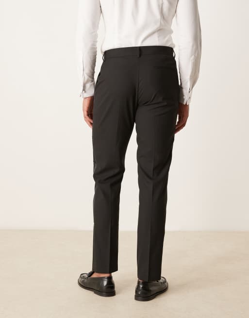 Pantalones de esmoquin negros de corte slim de ASOS DESIGN, 4 de 5