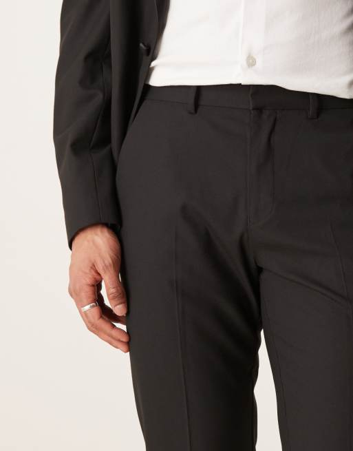 Pantalones de esmoquin negros de corte slim de ASOS DESIGN, 5 de 5