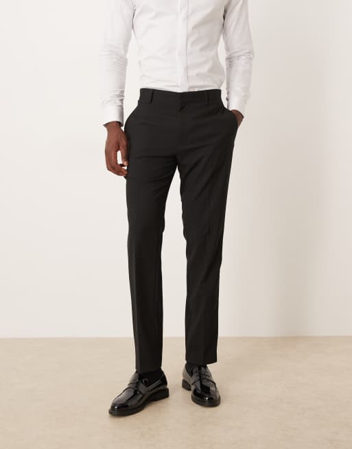 Pantalones de esmoquin negros de corte slim de ASOS DESIGN, 3 de 5