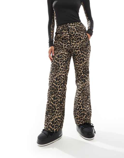 Pantalones de esquí con estampado de leopardo de Threadbare (parte de un conjunto)