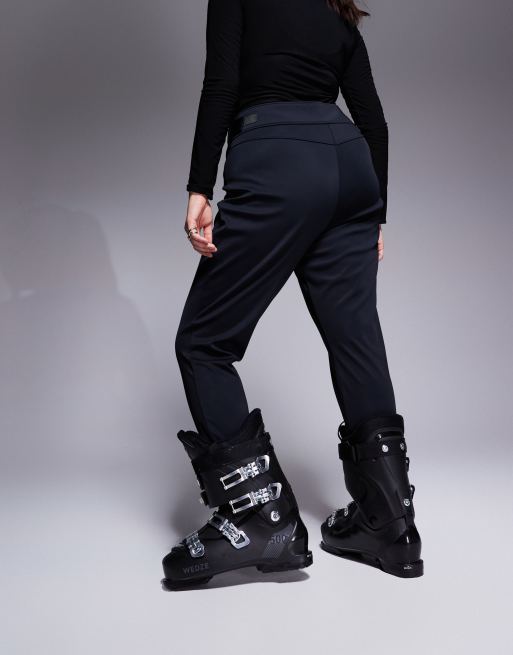 Pantalones de esquí negros de corte pitillo impermeables de softshell Ski de 4505 Curve , 2 de 5