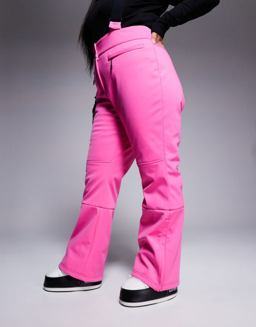 Pantalones de esquí rosas hidrófugos de corte acampanado de softshell Ski de 4505 Plus , 4 de 5