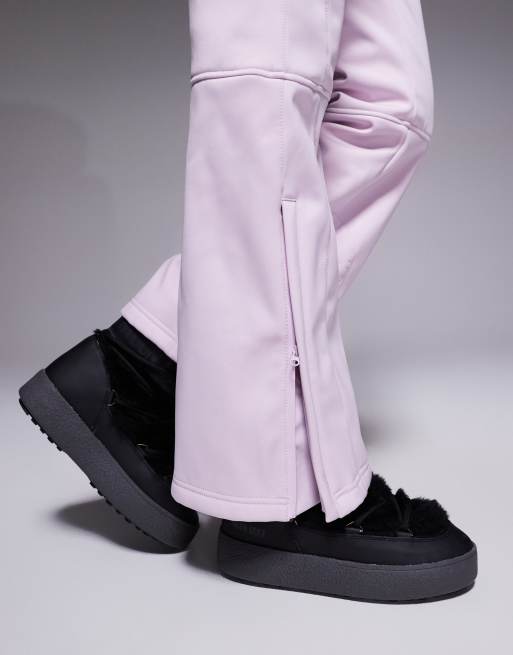 Pantalones de esquí rosas hidrófugos de corte acampanado de softshell Ski de ASOS 4505, 4 de 5