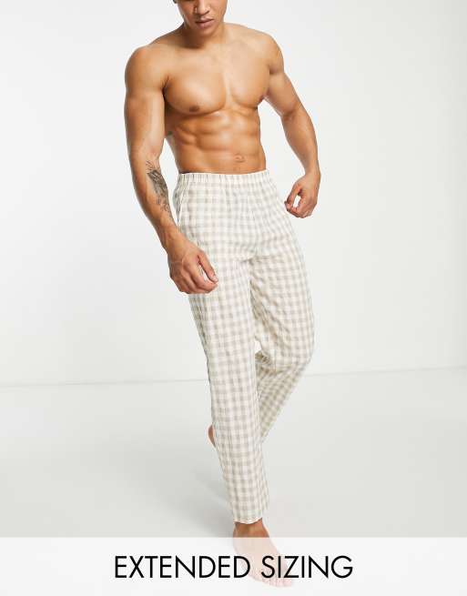 Pantalones de estar por casa a cuadros de ASOS DESIGN