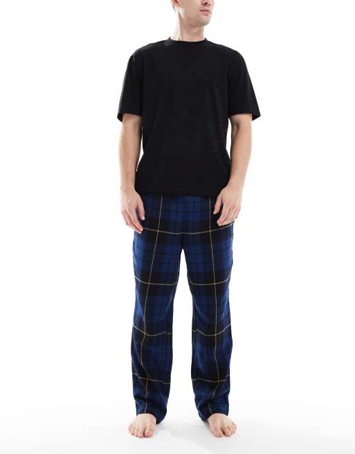 Pantalones de estar por casa azules a cuadros de Jack & Jones, 2 de 5
