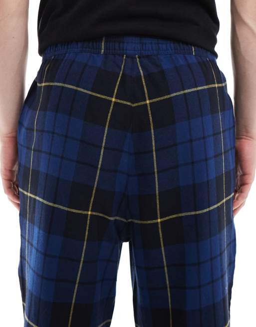 Pantalones de estar por casa azules a cuadros de Jack & Jones, 4 de 5