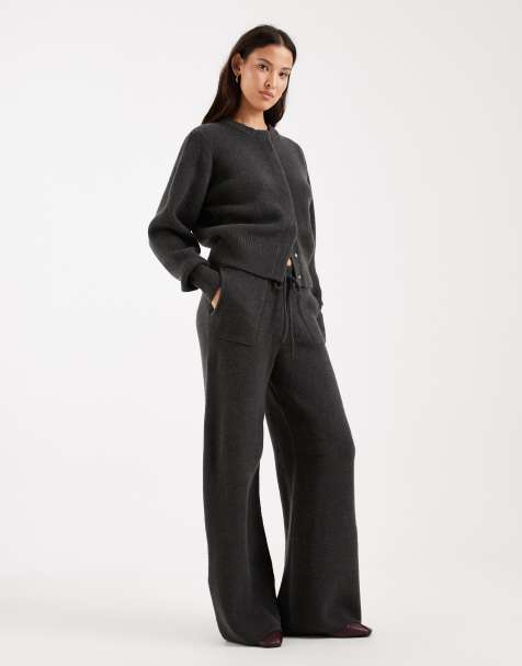 Pantalones de estar por casa gris carbón de ASOS DESIGN (parte de un conjunto) - view 1