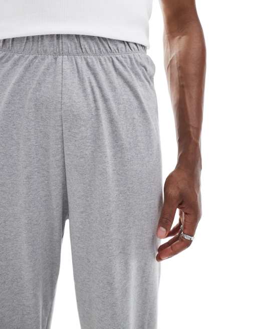 Pantalones de estar por casa gris jaspeado de punto liso de ASOS DESIGN, 3 de 4
