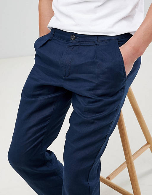 Pantalones de con pliegues delanteros de Colors Of Benetton ASOS
