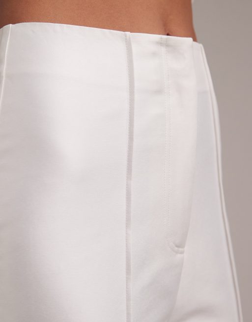 Pantalones de novia blanco marfil de corte sartorial cigarette de ASOS DESIGN, 5 de 5