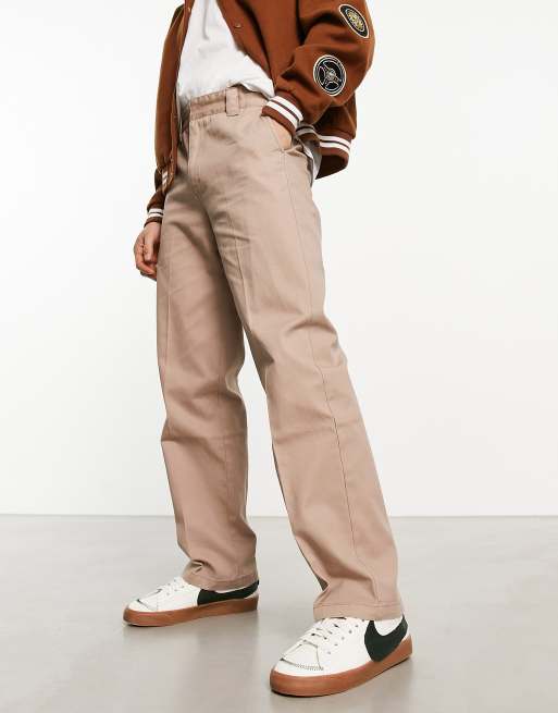 Pantalones de oficina beis clásicos de Santa Cruz