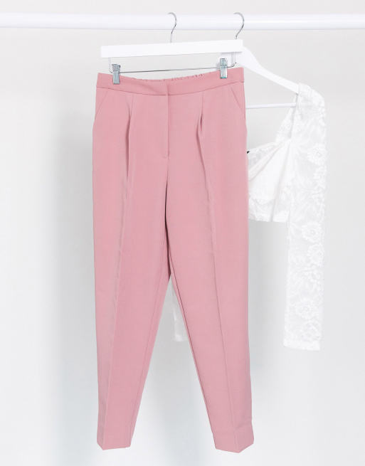 Pantalones de pernera slim en rosa de New Look (parte de un conjunto)