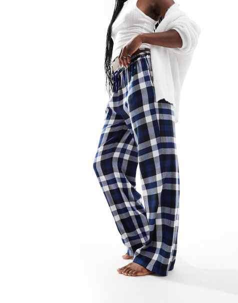 Pantalones de pijama a cuadros azul marino de Tommy Hilfiger - view 1