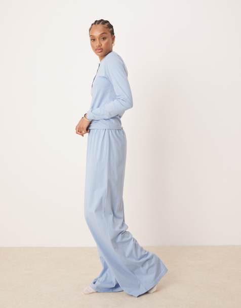 Pantalones de pijama azules Mix & Match de ASOS DESIGN Tall - view 1