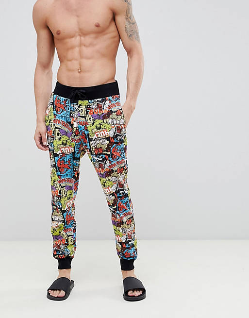 Paralizar morfina pompa Pantalones de pijama con estampado Marvel de New Look | ASOS