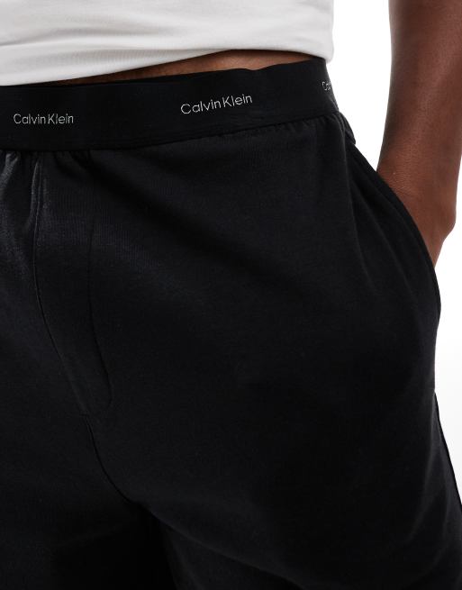 Pantalones de pijama cortos negros Modern Cotton de Calvin Klein, 4 de 4