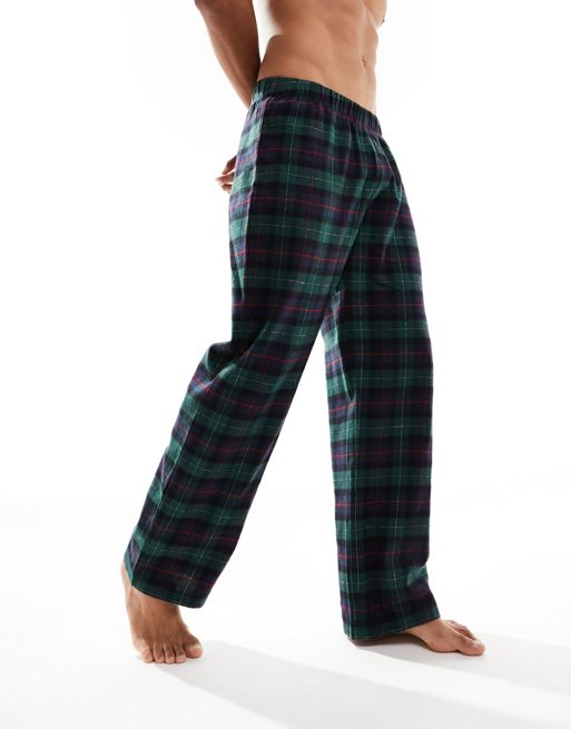 Pantalones de pijama de estar por casa a cuadros verdes de FhyzicsShops DESIGN