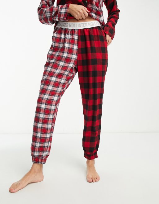 Pantalones rojos de cuadros 2025