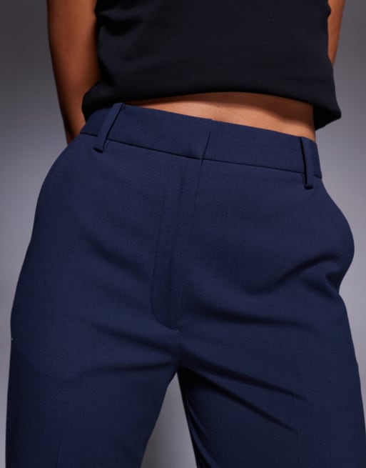 Pantalones de sastre azul marino de corte recto slim de ASOS DESIGN, 3 de 5