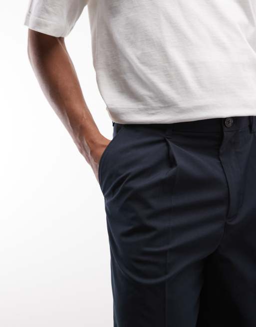Pantalones de sastre azul marino de corte suelto de Weekday, 5 de 5