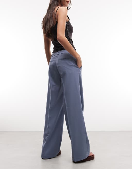 Pantalones de sastre azul petróleo Toucan de Monki, 5 de 5