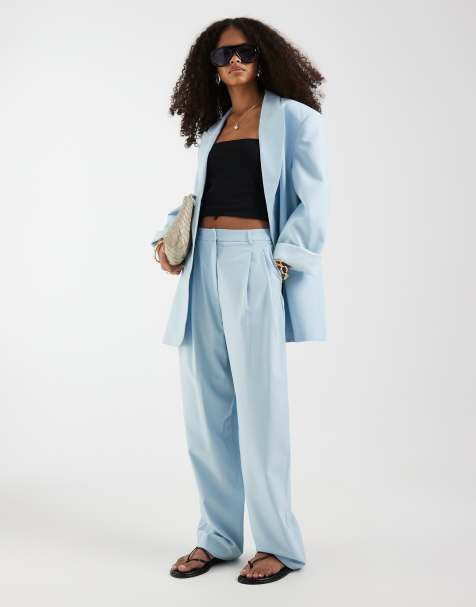 Pantalones de sastre azules de corte tapered de ASOS DESIGN - view 1