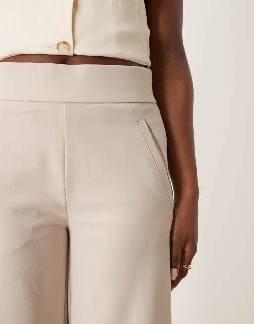 Pantalones de sastre beis de pernera ancha de JDY, 4 de 5