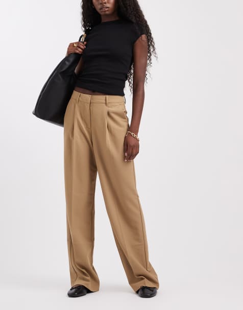 Pantalones de sastre beis de pernera ancha de JJXX - view 1