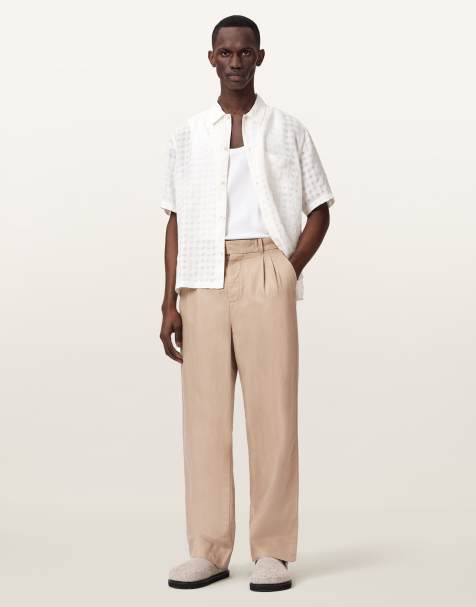 Pantalones de sastre beis Roland de AllSaints - view 1