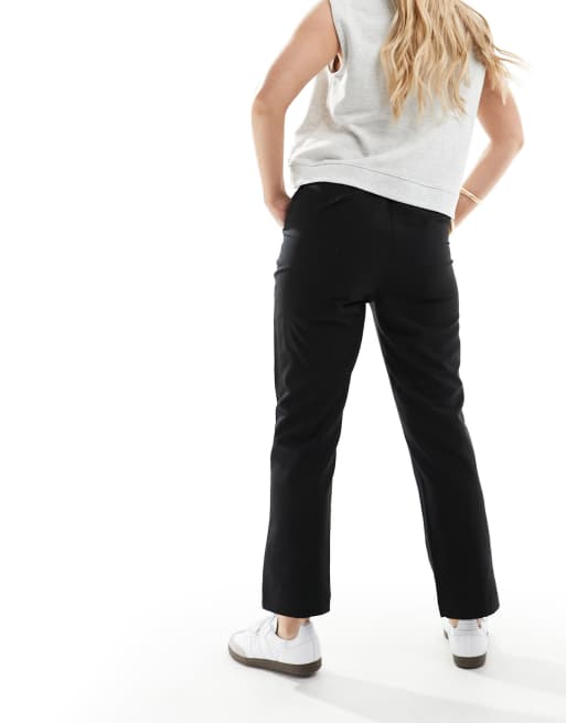 Pantalones de sastre capri negros de corte recto slim de ASOS DESIGN Hourglass, 4 de 5