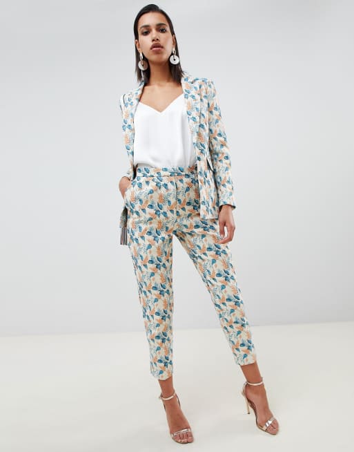 Traje de sastre de jacquard Wisteria de ASOS DESIGN, 2 de 4