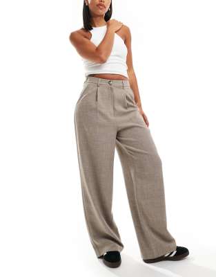 Pantalón con cintura anudada Arden en gris sastre
