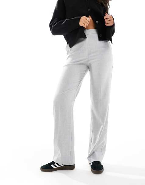 Pantalones de sastre gris claro de corte recto slim de ASOS DESIGN - view 1