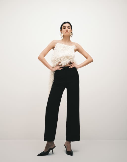 Pantalones de sastre negros acampanados de & Other Stories, 3 de 5