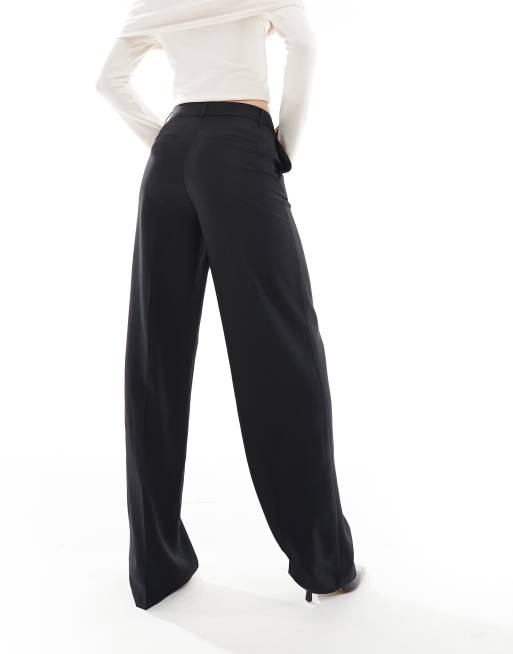 Pantalones de sastre negros con pinzas delanteras de Pieces Tall, 5 de 5
