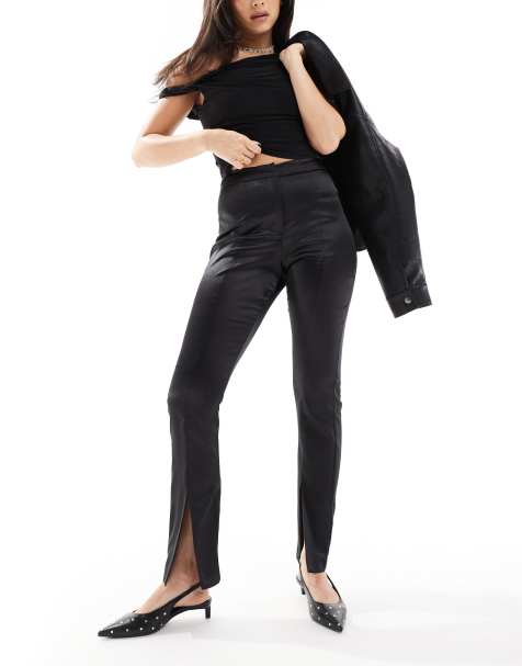 Pantalones de sastre negros de cigarette de Miss Selfridge (parte de un conjunto) - view 1