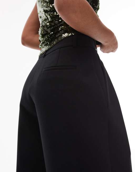 Pantalones de sastre negros de corte barrel con bajos vueltos de ASOS DESIGN, 5 de 5