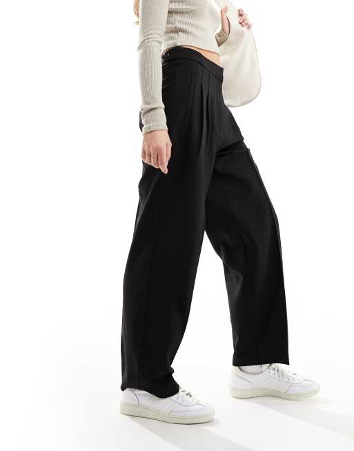 Pantalones de sastre negros de corte tapered de ASOS DESIGN, 5 de 5