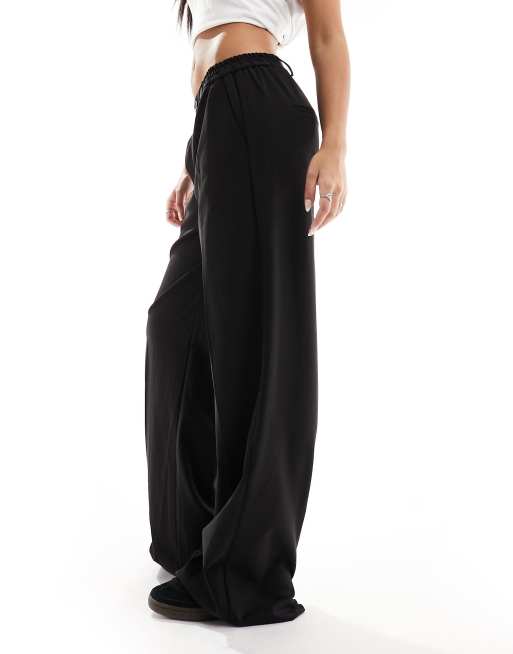 Pantalones de sastre negros de pernera ancha de PIECES, 5 de 5