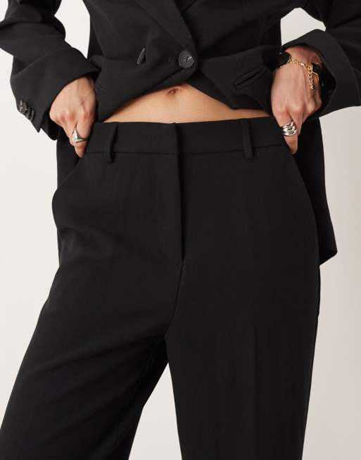 Pantalones de sastre negros de pernera ancha de YAS (parte de un conjunto), 4 de 5