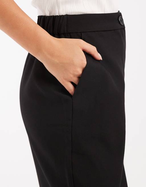 Pantalones de sastre negros de pernera recta holgada de ASOS DESIGN, 5 de 5