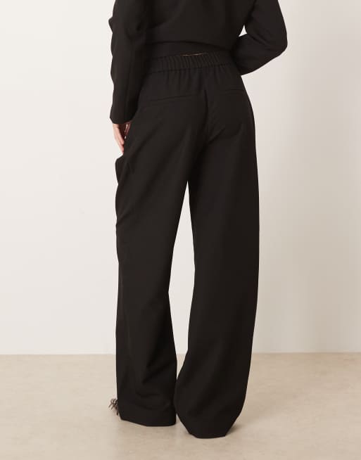 Pantalones de sastre negros de talle alto de YAS (parte de un conjunto), 4 de 5