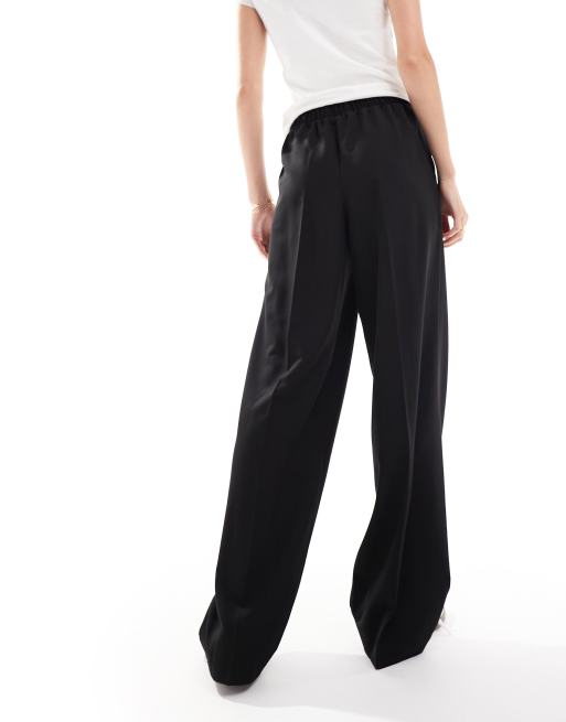 Pantalones de sastre negros sin cierres de ASOS DESIGN Tall, 4 de 5