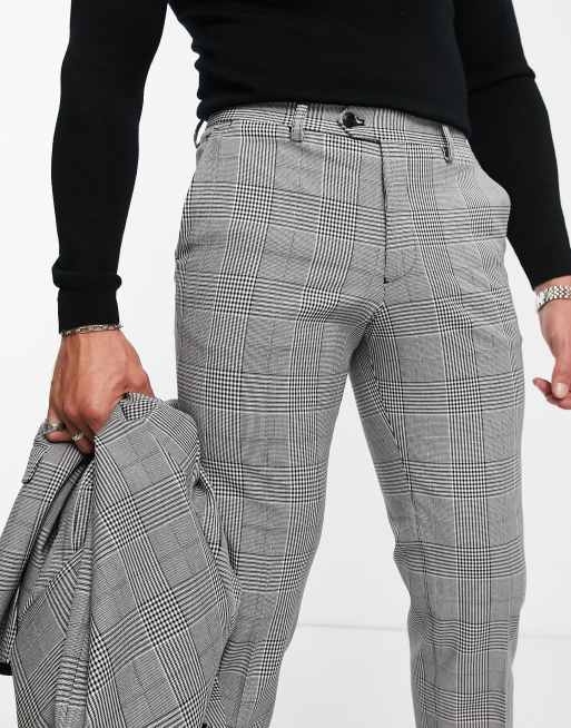 Pantalones de traje a cuadros clásicos de corte holgado de Jack & Jones Premium, 3 de 4