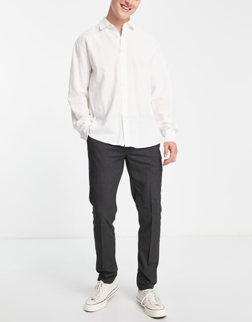 Pantalones de traje a rayas de corte pitillo de sirsaca de Bolongaro Trevor