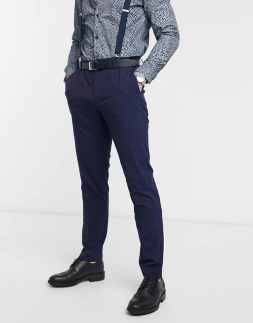 Traje con diseño a tono en azul y violeta de ASOS DESIGN Wedding, 2 de 2