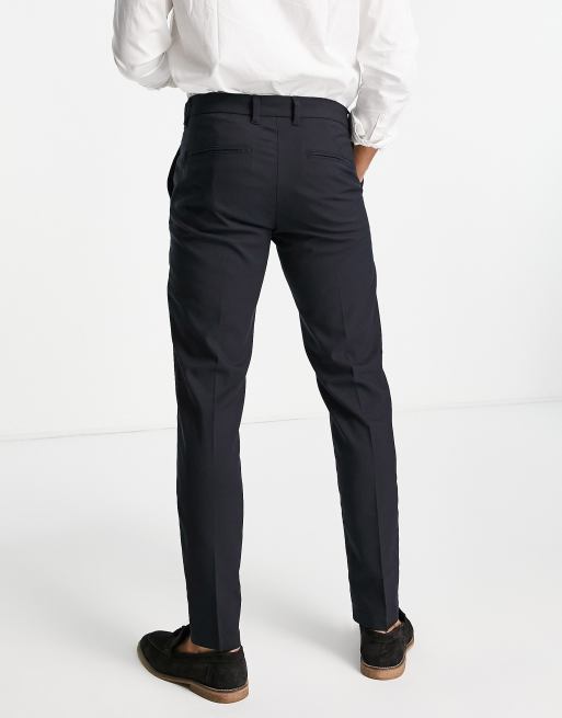 Pantalones de traje azul marino de corte slim de New Look, 2 de 4