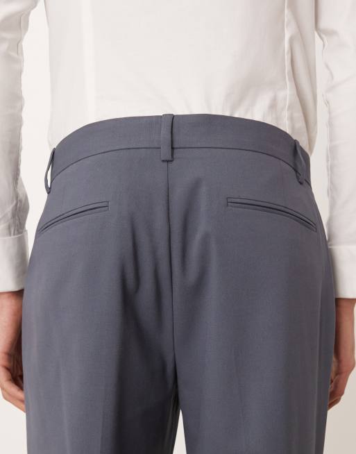 Pantalones de traje azul oscuro de corte slim de ASOS DESIGN, 4 de 5