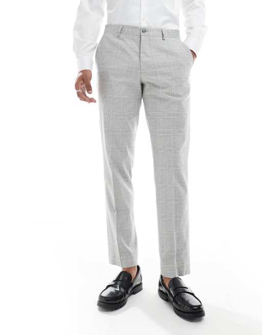 Pantalones de traje beis de mezcla de lino de Jack & Jones Premium, 2 de 5